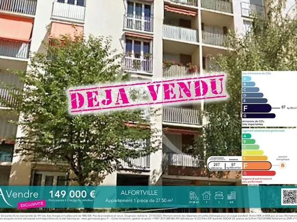 Appartement 1 pièce 27 m²