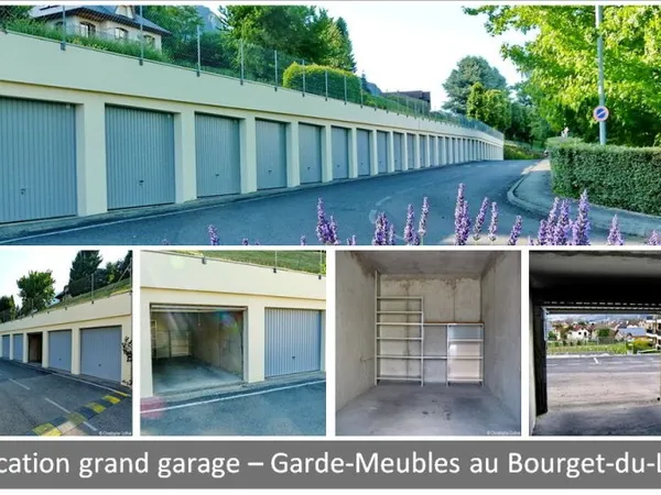 grands garages au Bourget-du-Lac