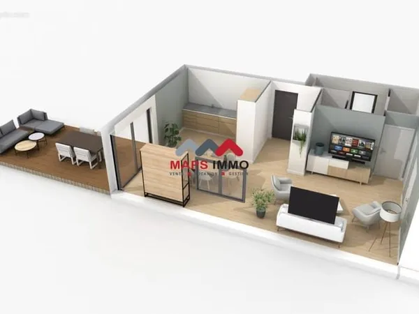 Appartement neuf 68,29 m2 avec garage et place de parking