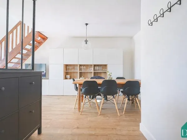 Dernier étage, Duplex meublé rénové Nantes Saint-Felix - Pla