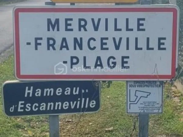 RARE A LA VENTE - Terrain de 995 m2 à 2 kms de la plage - Merville Franceville Plage -