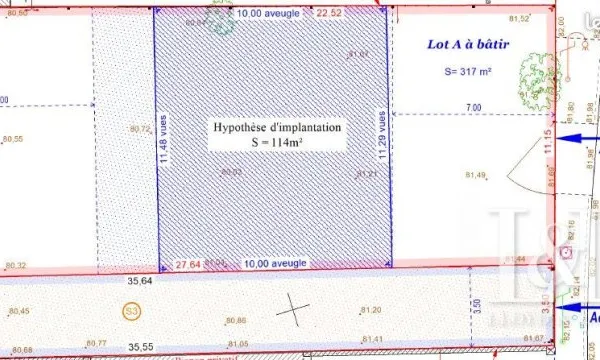 Terrain 317 m² Champlan