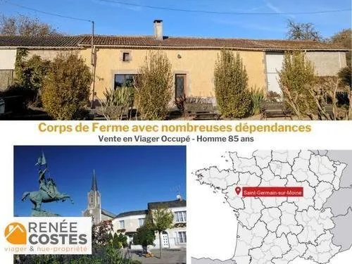 Viager occupé - H85 ans - ST GERMAIN SUR MOINE (49230)