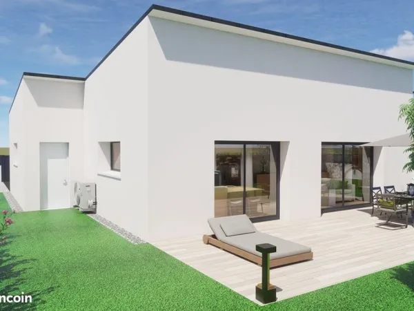 Maison plain pied de 125 m2, 5 pièces et aux normes PMR