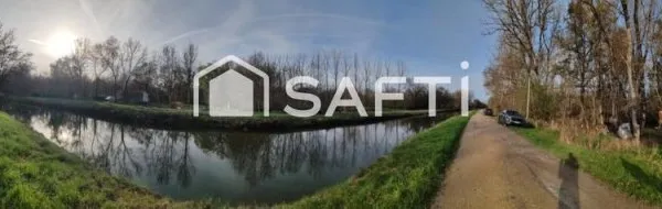 jolie terrain avec chalet