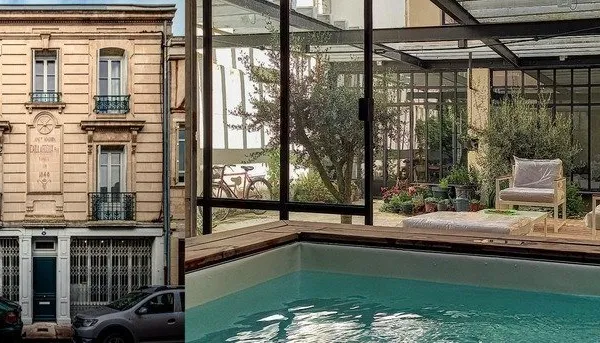Maison de caractère rénovée avec style, aux beaux volumes, au coeur de la bastide, avec cour intérie