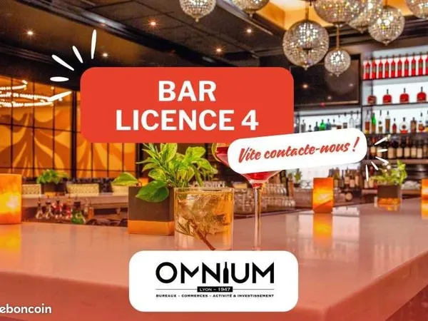 Fonds de commerce bar 240 m²