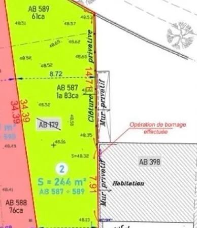Terrain viabilisé constructible
