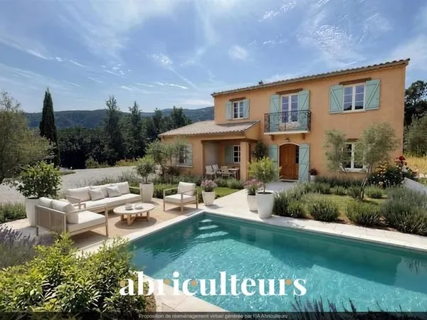 Terrain constructible 845m² viabilisé Rognes 13840