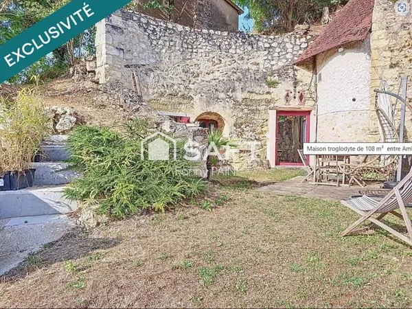 Maison troglodyte rénovée - Lussault-sur-Loire