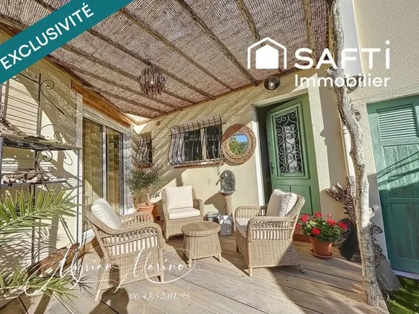 APPARTEMENT 3 PIÈCES- TERRASSE -JARDIN, - GARAGE ET PARKING - CENTRE DE SAINT AYGULF (83370)