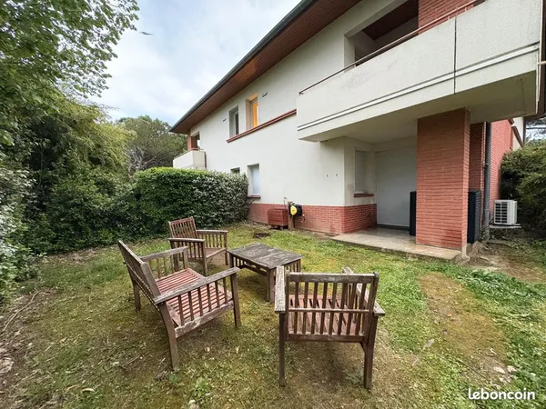 Appartement T2 41m² climatisé en rez de jardin