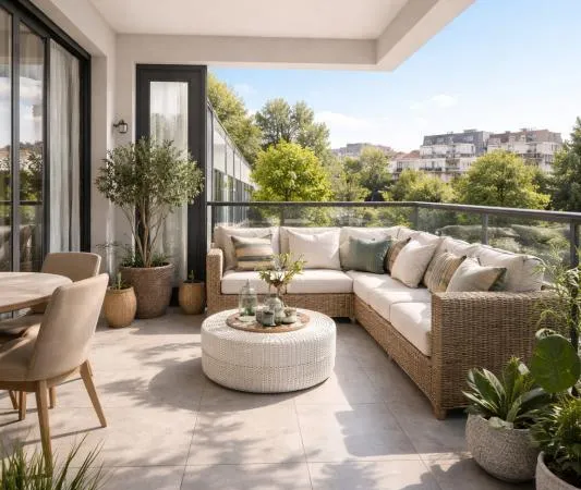 4 PIECES TRAVERSANT EN DERNIER ETAGE AVEC BALCON