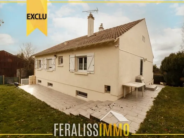 Maison de 150m2 avec un jardin, terrasses et sous-sol total