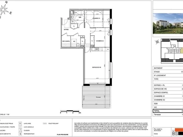 SCIEZ - Appartement T3 - 67.09m²