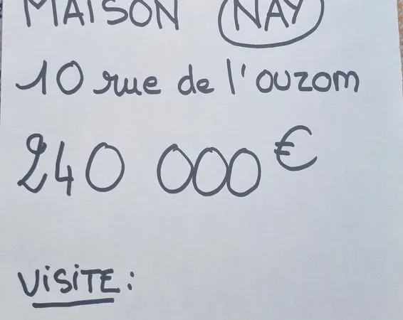 Maison a vendre sur Nay 64800