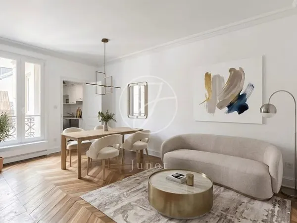 Paris 18e - CAPRON - Studio à vendre - 26,15m² Carrez - Calme - Lumière.