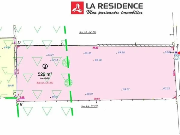 Terrain Vente Bouafle  529m² 158000€