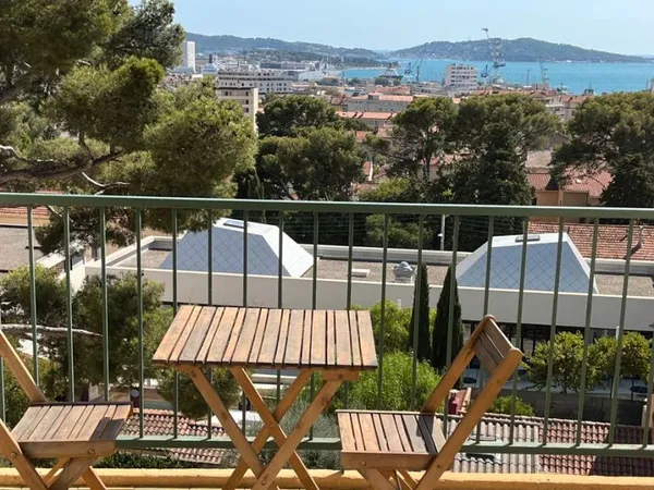 T3/4 avec terrasse vue mer dernier étage, plein sud +loggia +cave +parking