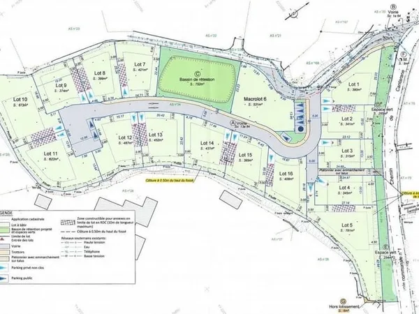 Terrain 622 m²