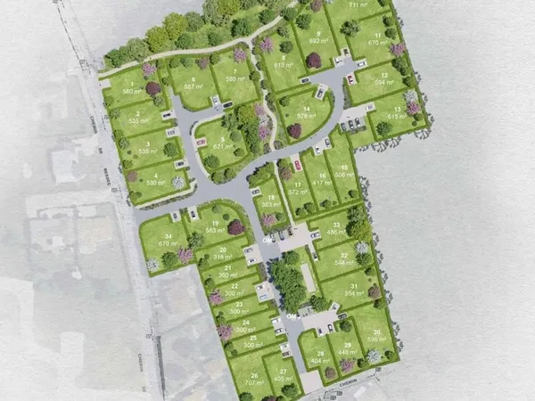 Terrain à bâtir de 302 m2 au prix de 36680 € à PONT-L'ABBE-D'ARNOULT.