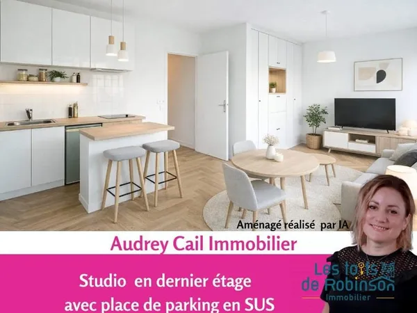 Studio en dernier étage