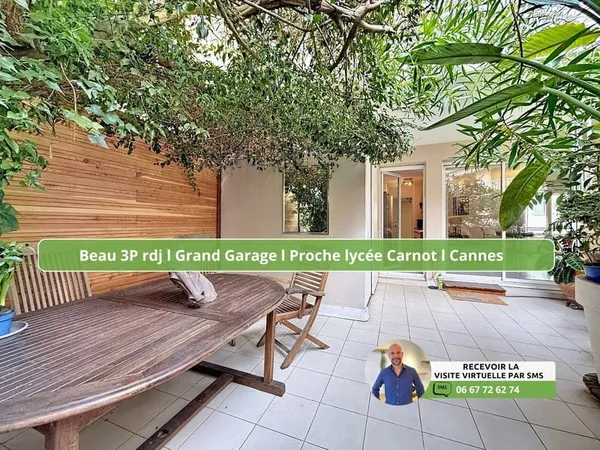 A vendre appartement 3p Rez de Jardin Cannes (06400)