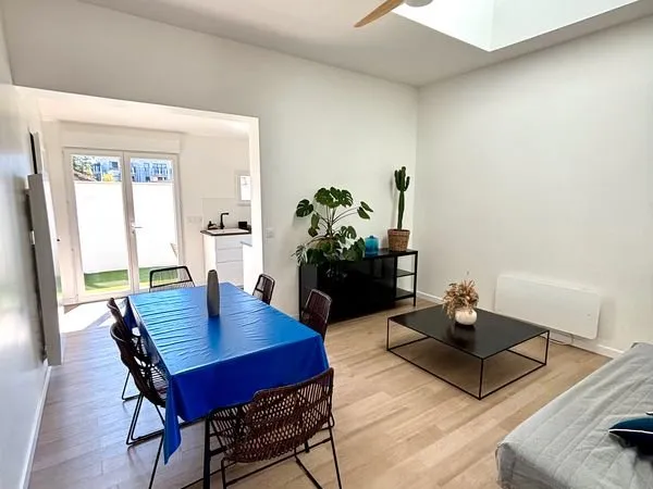 Location de maison T4 meublée, Terrasse et jardin