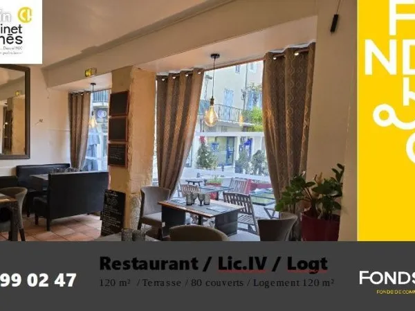 Fonds de commerce restaurant 123 m²