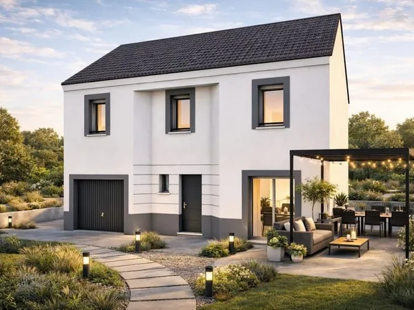 Projet de construction d'une maison 97.82 m² avec terrain à DAMMARTIN-EN-SERVE (78)