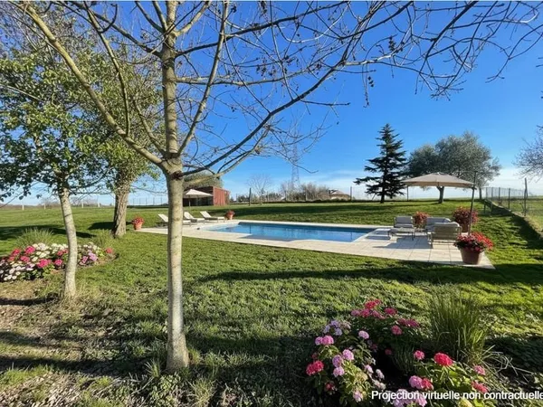 Maison de plain pied mitoyenne d'un côté sur terrain de 2000m?