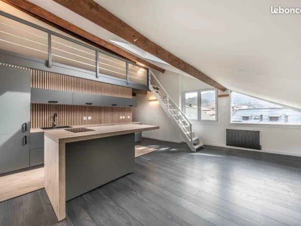 Magnifique loft atypique entièrement rénové avec mezzanine - Albertville centre