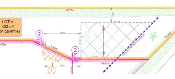 Terrain en individuel 433 m²
