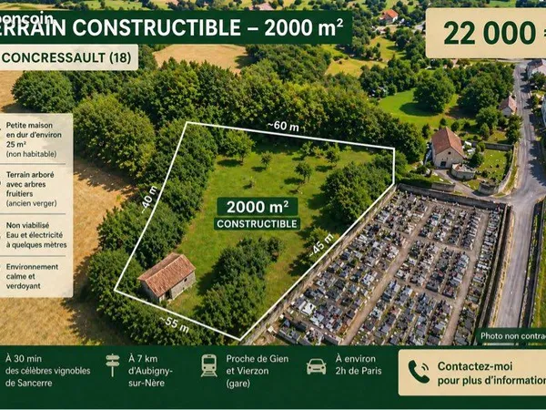 Terrain arboré