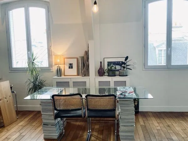 Loue appartement 65m2, 2 chambres, vue sur les toits, Paris 10
