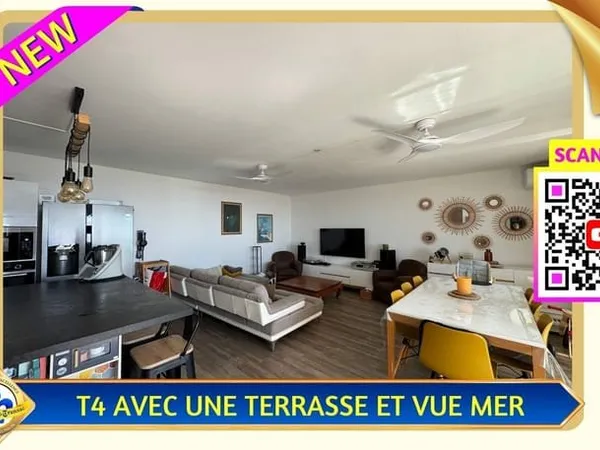 APPARTEMENT DERNIER ÉTAGE AVEC TERRASSE ET VUE MER
