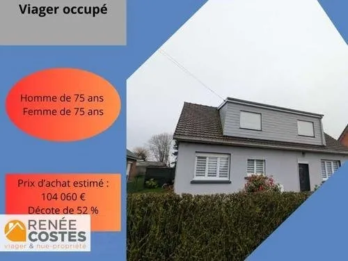 Viager occupé - F75-H75 ans - WAVRANS SUR L AA (62380)