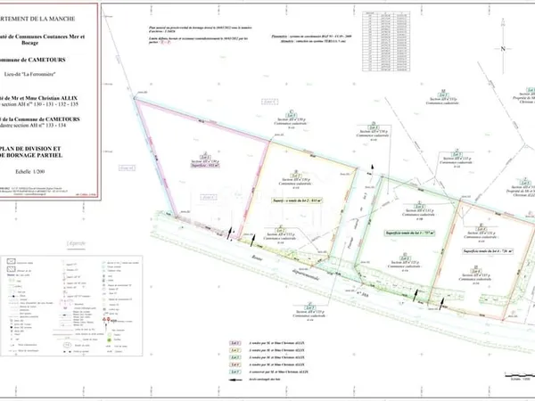 Cametours Terrain hors lotissement 750 m2