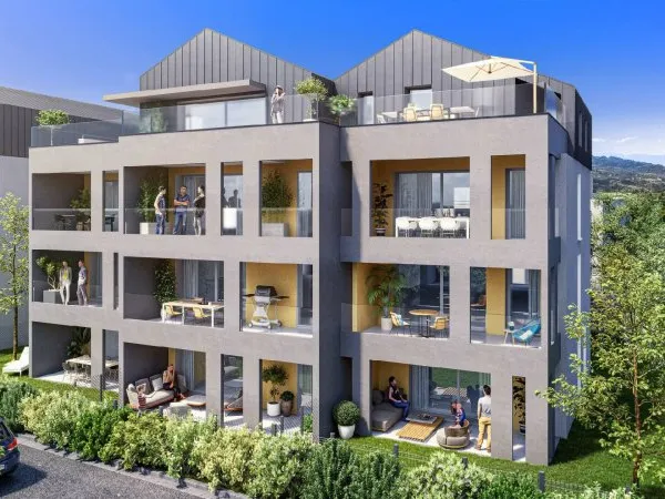 Challes les eaux, T2 Neuf de 50m2 avec belle terrasse de 15