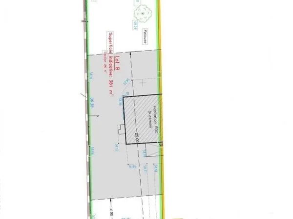 Terrain 381 m2