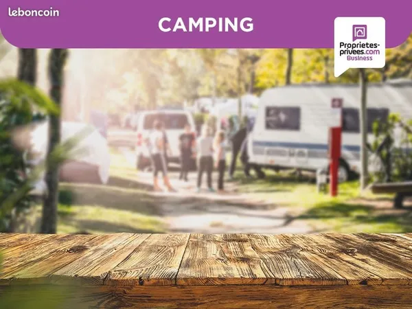 Fonds de commerce camping 1 000 m²