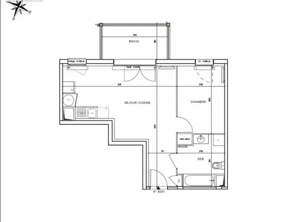 Appartement 2 pièces 40 m²