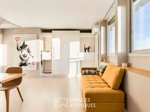 Atelier d'architecte réhabilité en appartement avec vue 360° sur Toulouse