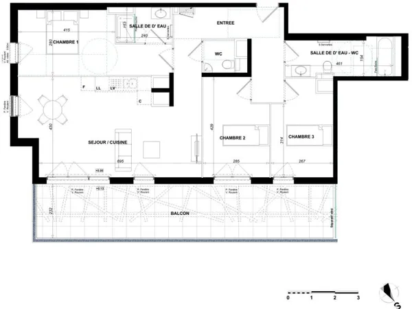 Appartement 4 pièces 92 m²