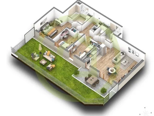Appartement 4 pièces 87 m²