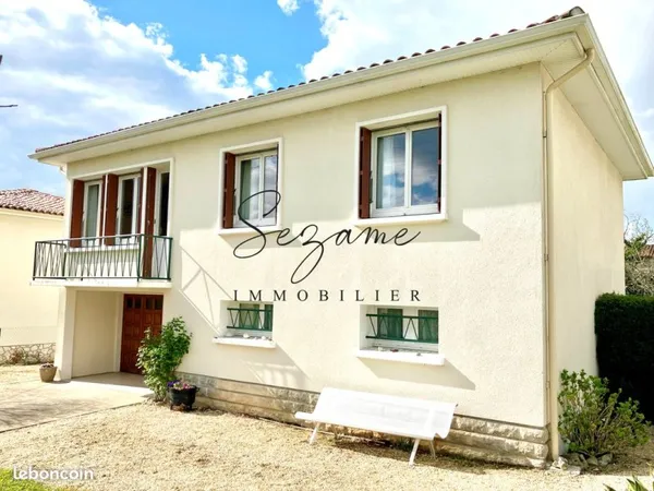 Angoulême, secteur calme, Agréable Maison F4 indépendante, garage, sous-sol, jardin clos