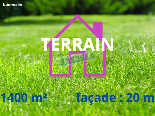 Terrain 1400 m² Saulty