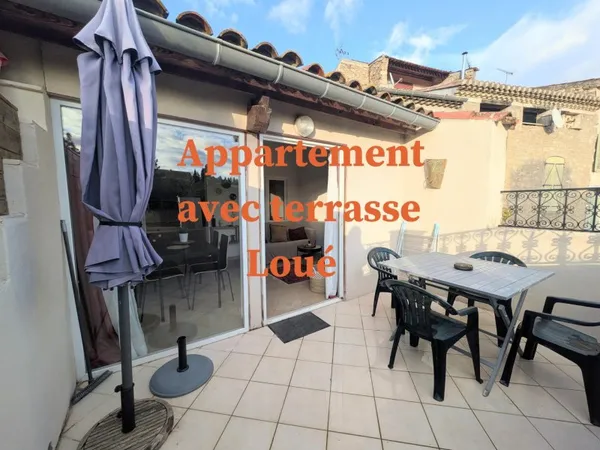 MAGALAS- Location meublée - Appartement F3, 73.8m² en duplex avec terrasse