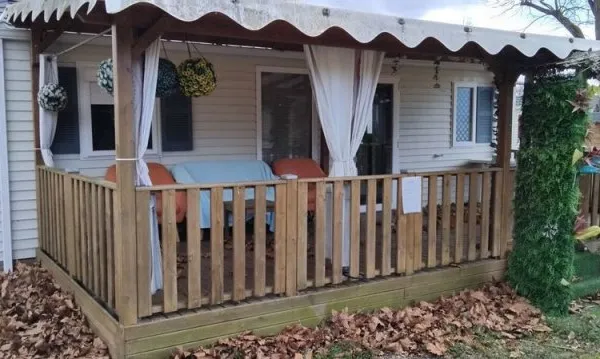 Mobilhome dans résidence habitable toute l année
