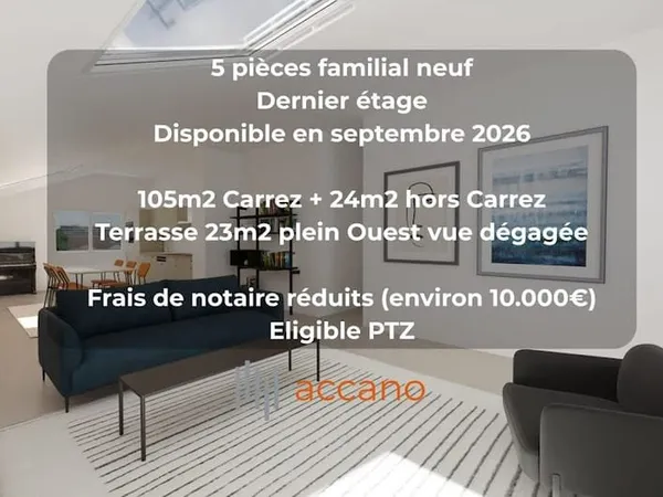 Appartement 5 pièces 106 m²